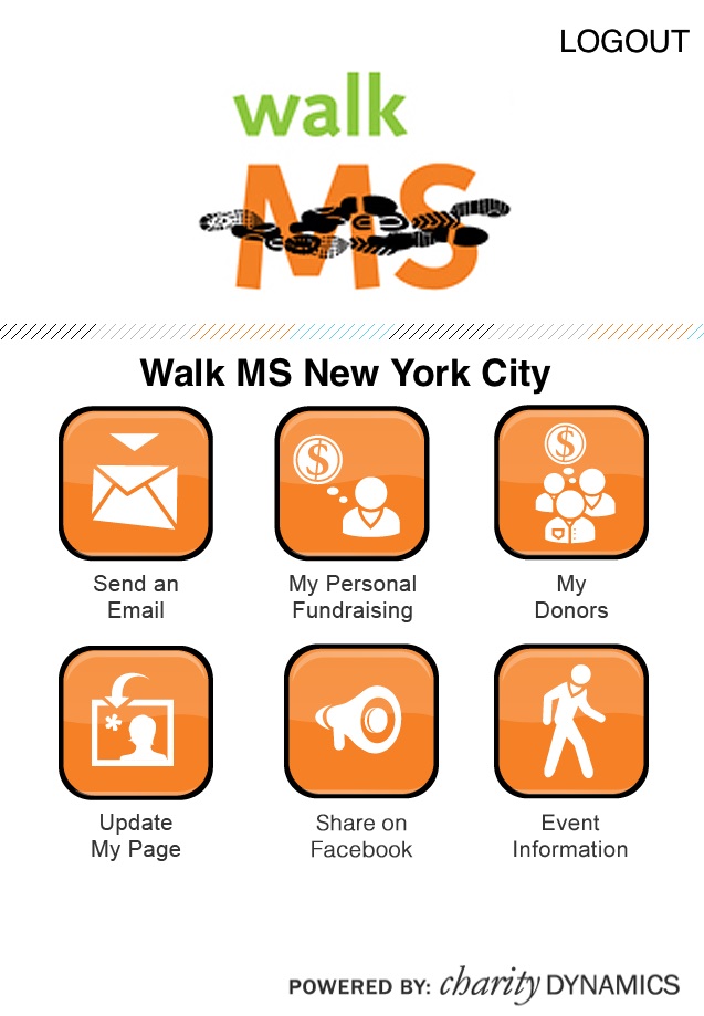 2014 Walk Mobile App Screenshot